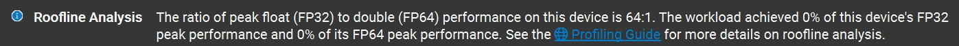 Nsight Compute : impact de l’overhead FP64 () sur GPU