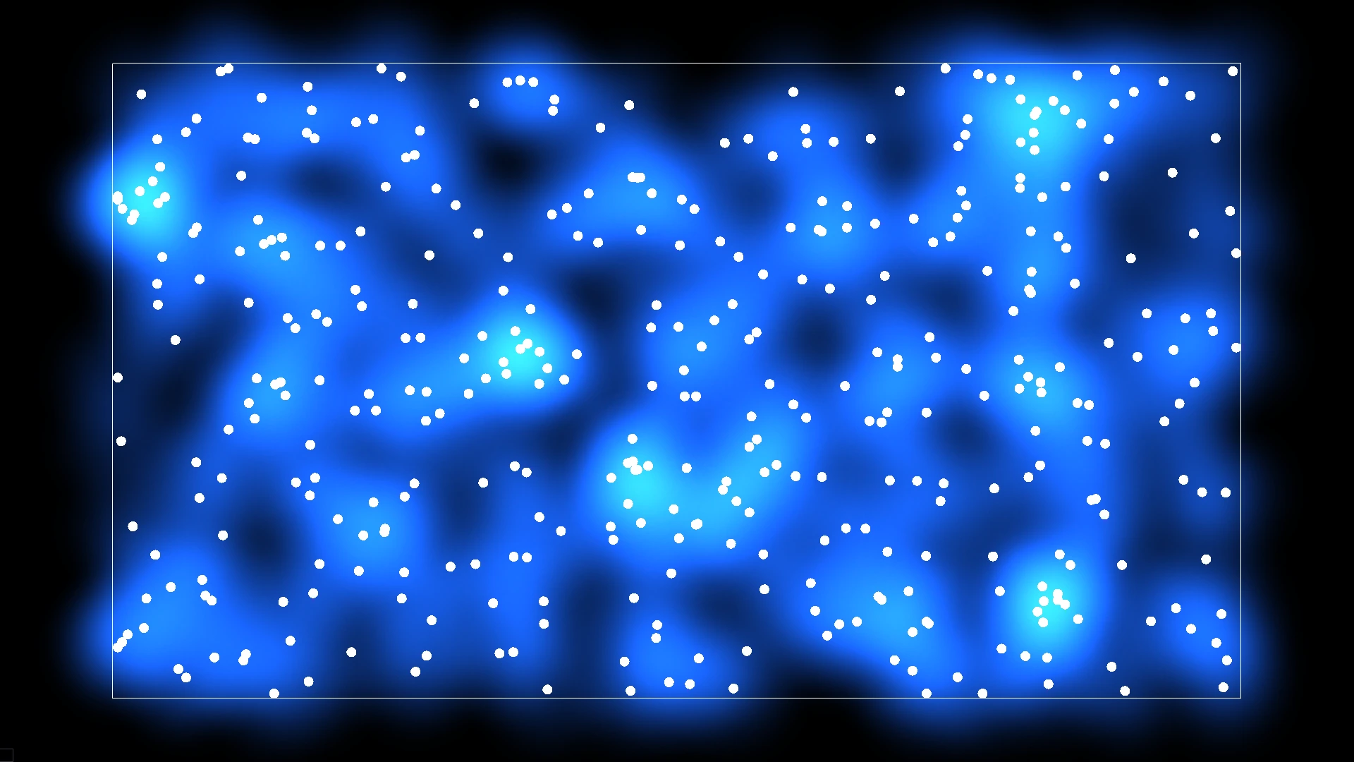 SPH density maps and smoothing kernel behavior